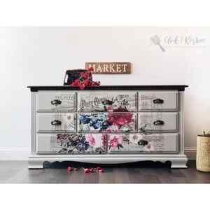 Re Design by Prima Transfer Sticker Imperial Garden 44x30" Multicolor Florals